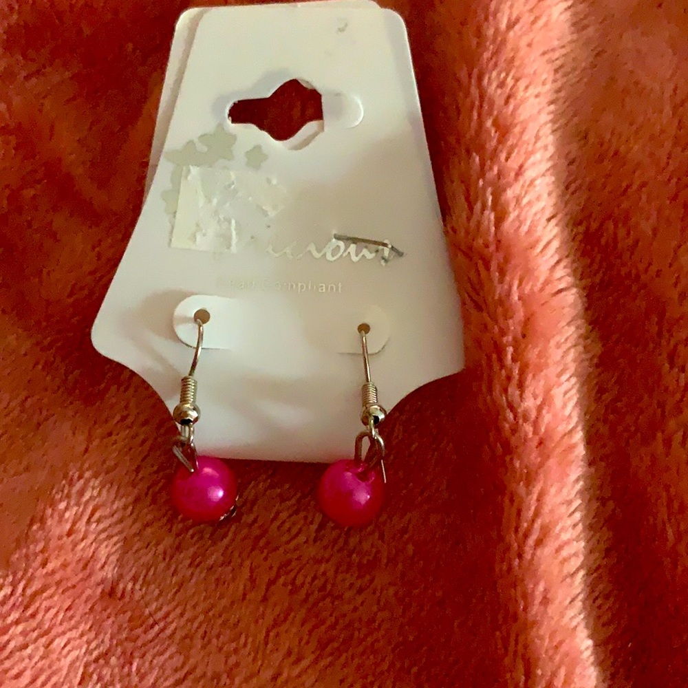 Pink Dangling Earrings